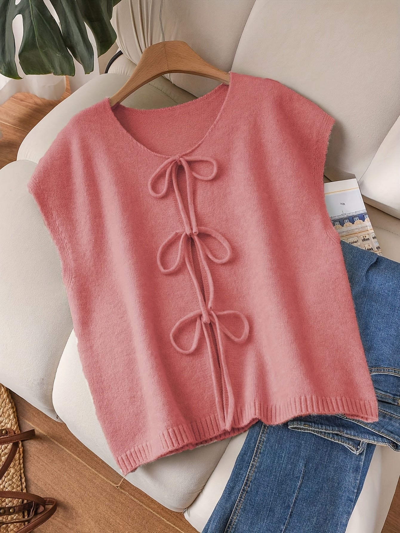 Sadie™ – Plus-Size Bow-Detail Vest Top
