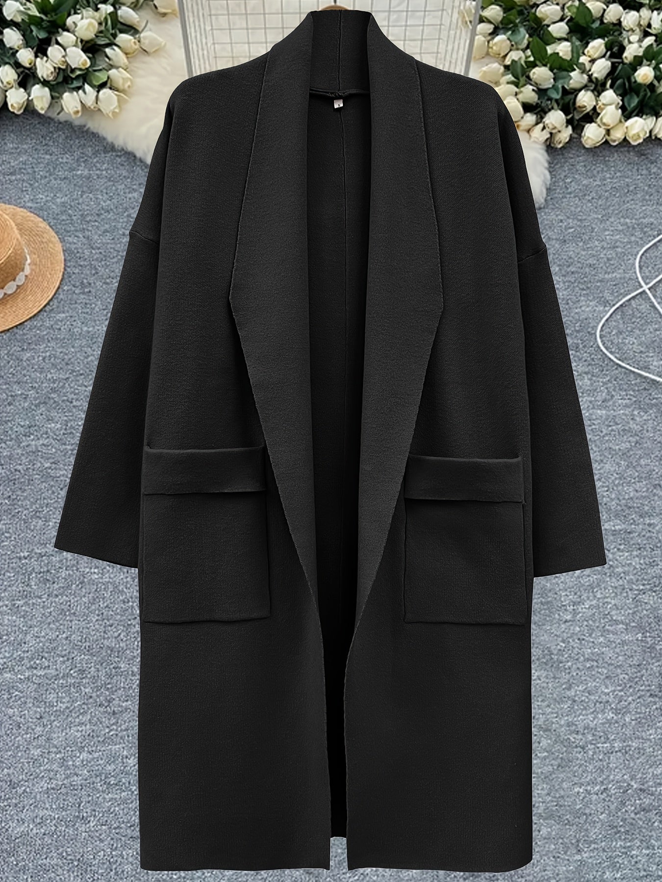 Eliza™ – Oversized V-Neck Coatigan