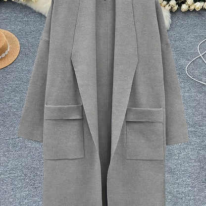 Eliza™ – Oversized V-Neck Coatigan