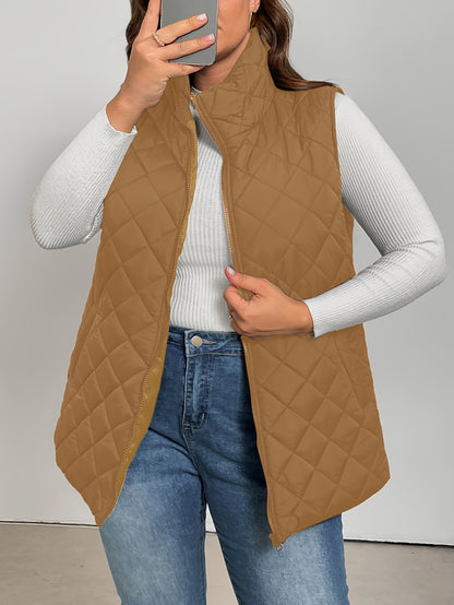 Harper™ – Plus-Size Quilted Vest Jacket