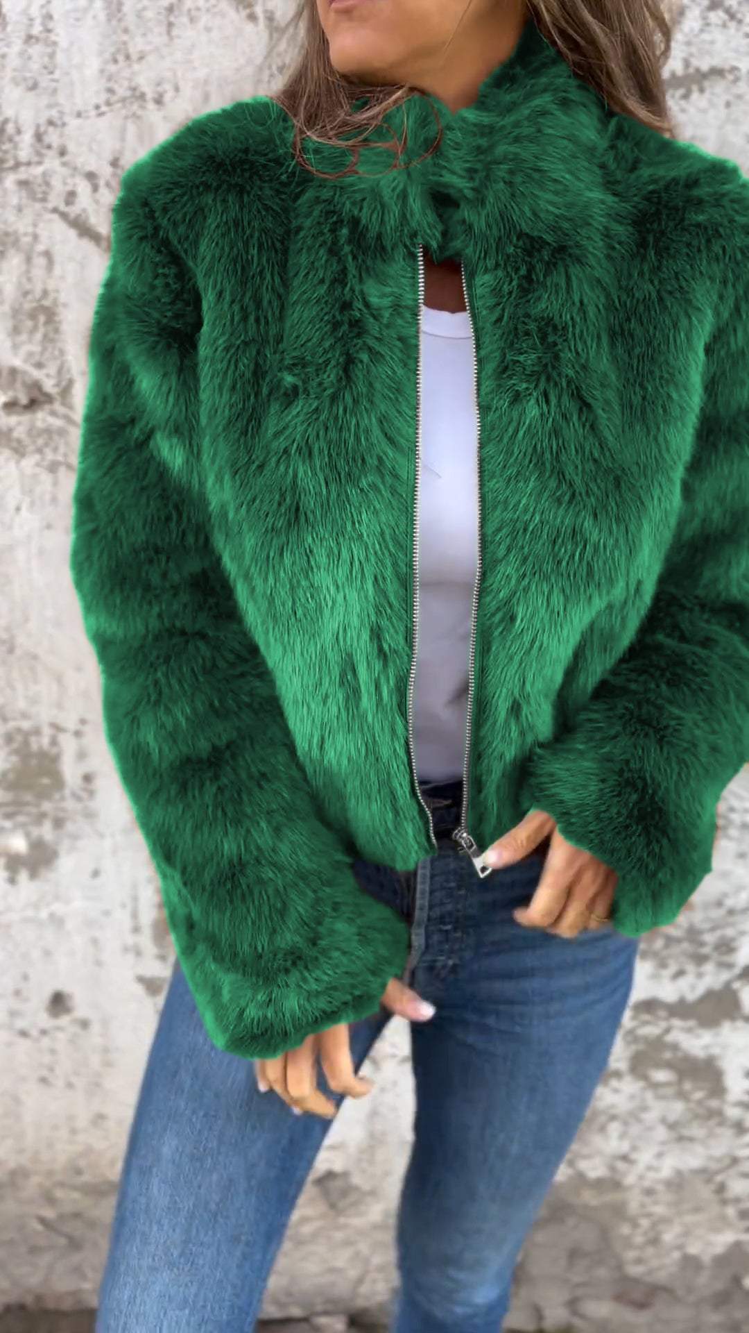 Aubrey™ – Luxe Fur Jacket