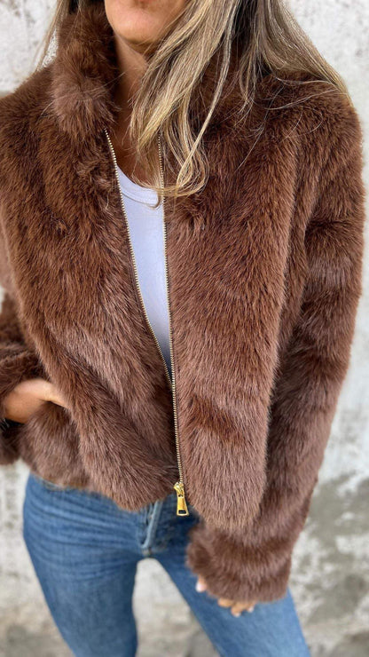 Aubrey™ – Luxe Fur Jacket